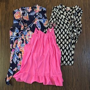 Lilly Pulitzer Pink, Black, and Multicolor Tops